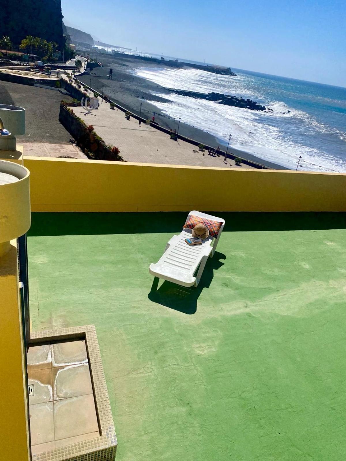 Casa Del Mar, Sunny Ocean View Appartement Right At The Beach! Los Llanos De Aridane Ngoại thất bức ảnh